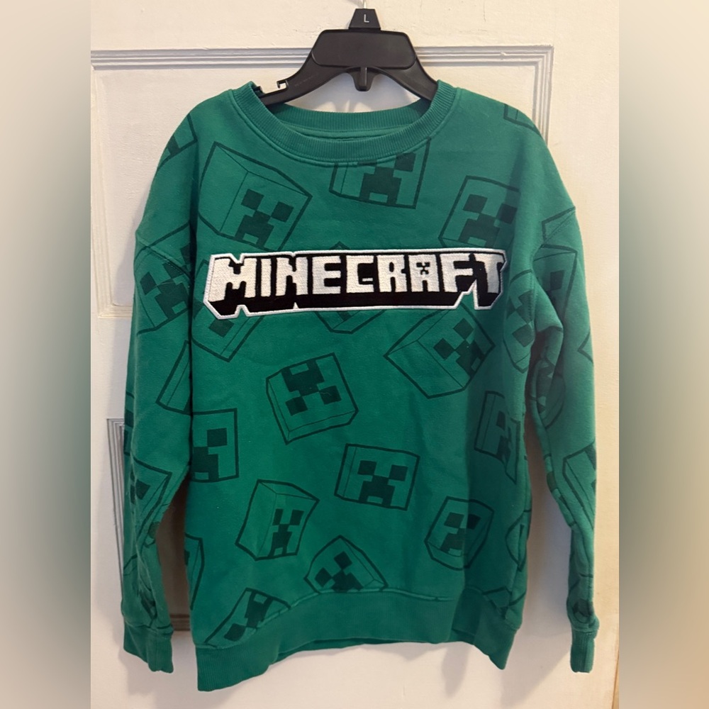 MINECRAFT Pullover Sweatshirt Kids Size 8